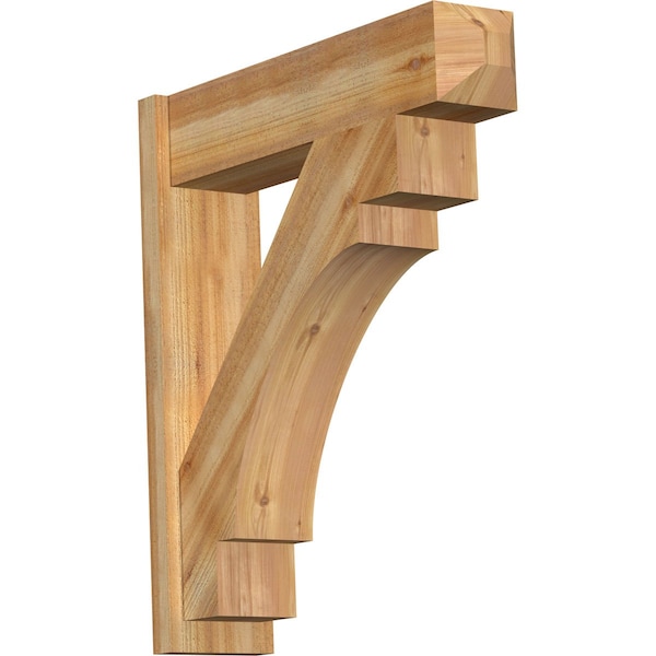 Ekena Millwork Merced Rough Sawn Craftsman Outlooker, Western Red Cedar, 8"W x 32"D x 36"H OUT08X32X36MRC04RWR - main